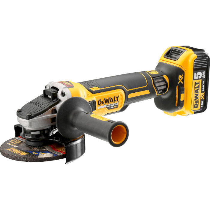 Аккумуляторная угловая шлифовальная машина DEWALT DCG405P2