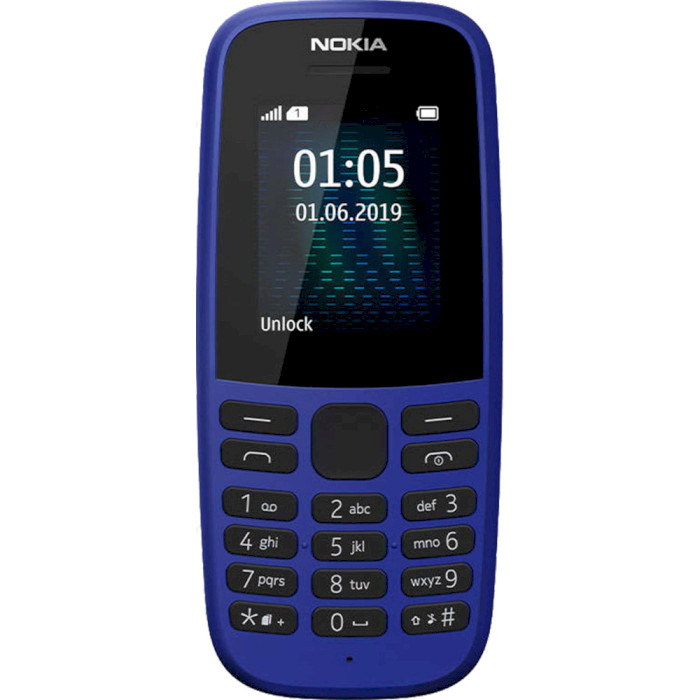 Мобільний телефон NOKIA 105 (2019) SS Blue