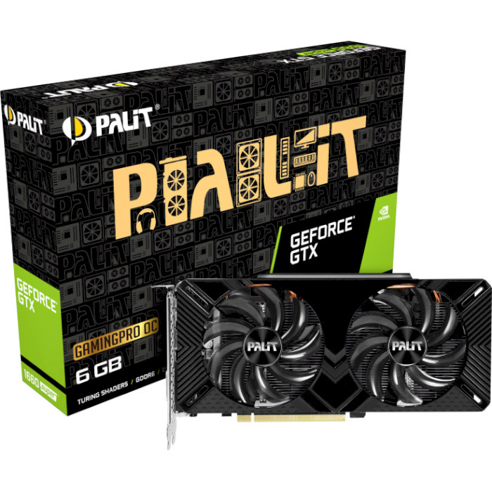 Видеокарта PALIT GeForce GTX 1660 Super GamingPro OC (NE6166SS18J9-1160A)