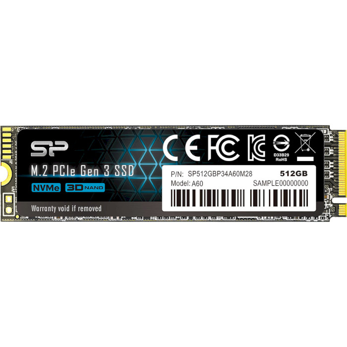 SSD диск SILICON POWER P34A60 512GB M.2 NVMe (SP512GBP34A60M28)