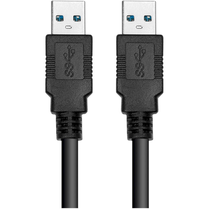 Кабель POWERPLANT USB3.0 AM/AM Black 1.5м (CA911820)