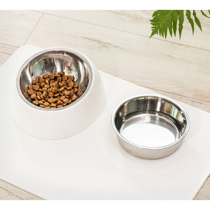 Миска для домашних животных XIAOMI JORDAN & JUDY Pet Plastic Feeding Double Bowl