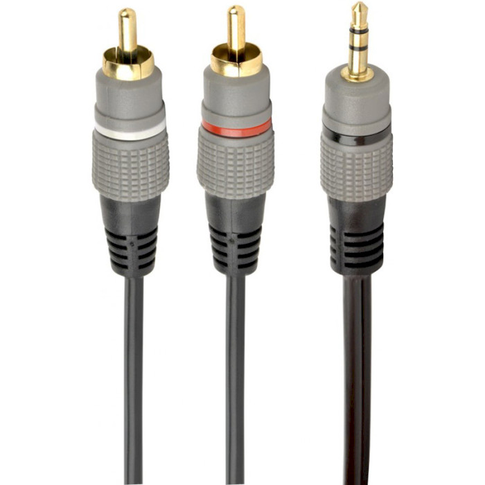 Кабель CABLEXPERT mini-jack 3.5 мм - 2RCA 10м Black (CCA-352-10M)