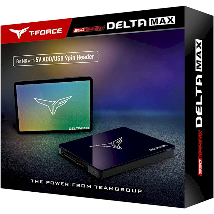 SSD диск TEAM T-Force Delta Max RGB 500GB 2.5" SATA (T253TM500G3C302)