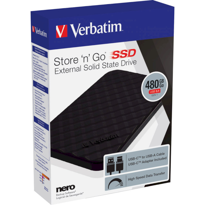 Портативний SSD VERBATIM Store 'n' Go 480GB (53229)