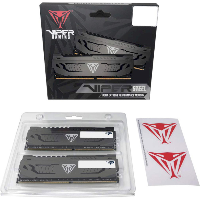Модуль памяти PATRIOT Viper Steel DDR4 3200MHz 16GB Kit 2x8GB (PVS416G320C6K)