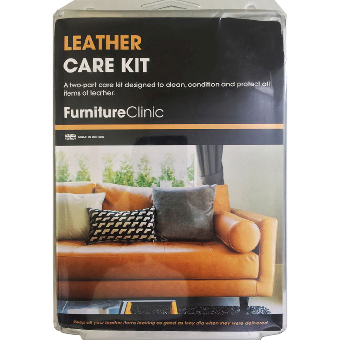 Чистящий набор для изделий из кожи FURNITURE CLINIC Leather Care Kit 250+250ml/Уценка