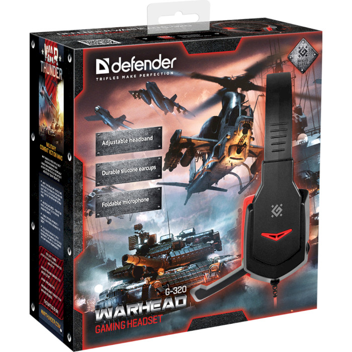 Навушники геймерскі DEFENDER Warhead G-320 Black/Red (64033)