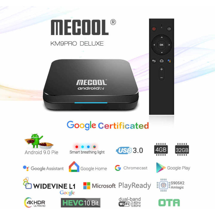 Медиаплеер MECOOL KM9 Pro Deluxe 4/32G