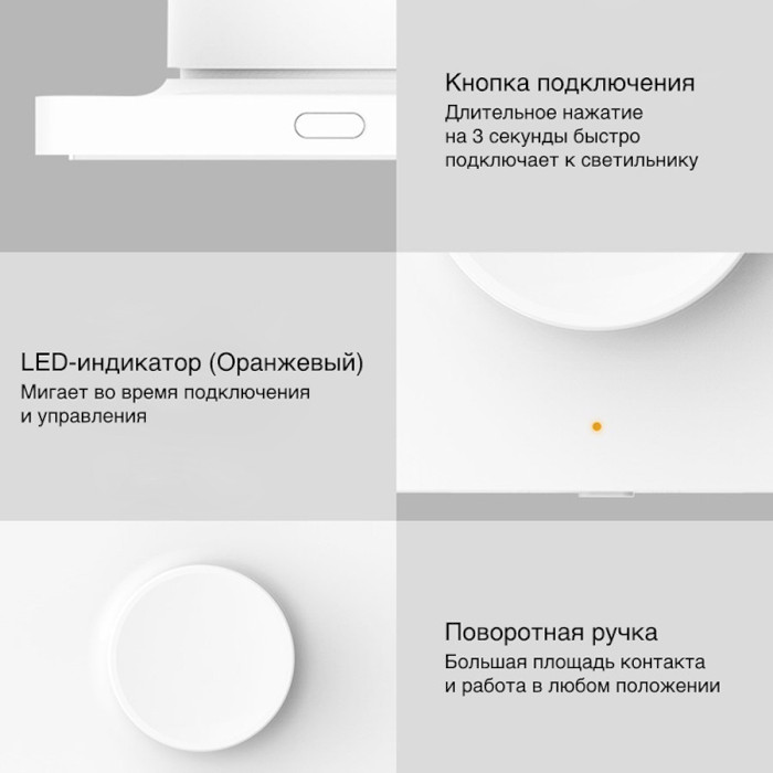 Розумний вимикач-димер YEELIGHT Smart Bluetooth Dimmer Wall Light Switch (YLKG08YL)