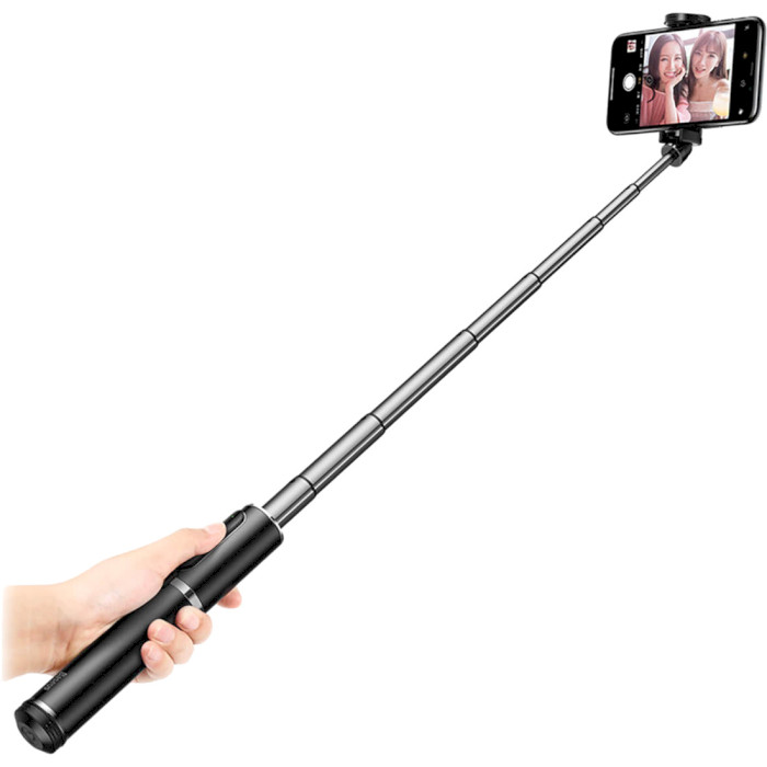 Монопод-трипод BASEUS Fully Folding Selfie Stick Black/Silver (SUDYZP-D1S)