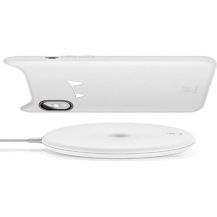 Бездротовий зарядний пристрій BASEUS Donut Wireless Charger White (WXTTQ-02)