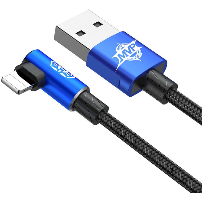 Кабель BASEUS MVP Elbow Type Cable USB for Lightning 1м Blue (CALMVP-03)