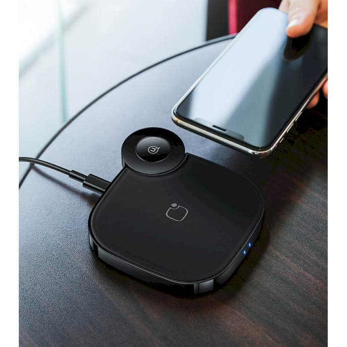 Беспроводное зарядное устройство USAMS 2-in-1 Wireless Charger for Apple Watch and Mobile Phone Black (US-CD89)