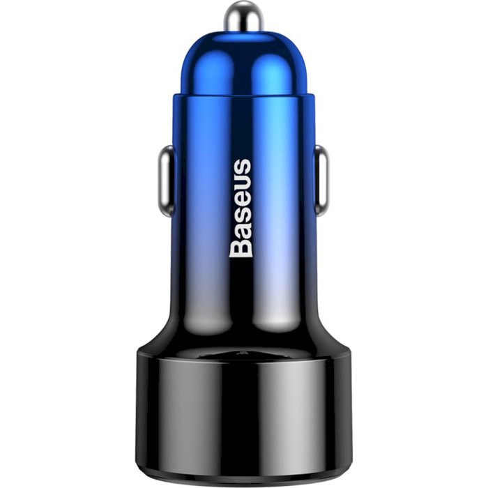 Автомобільний зарядний пристрій BASEUS Magic Series A+A 45W Dual QC3.0 Car Charger Blue (CCMLC20A-03)