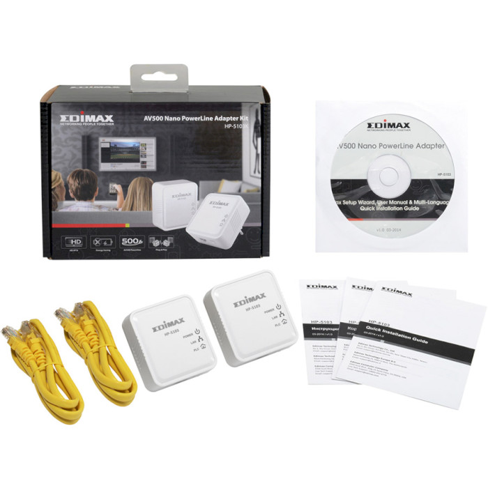 Комплект адаптеров PowerLine EDIMAX HP-6101ACK Kit
