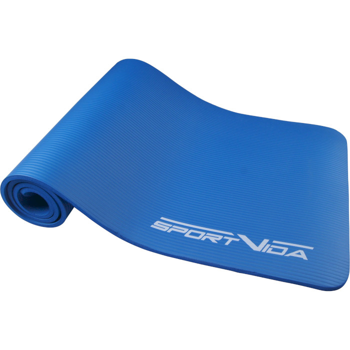 Килимок для фітнесу SPORTVIDA NBR 1cm Blue (SV-HK0069)