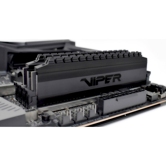 Модуль памяти PATRIOT Viper 4 Blackout DDR4 4000MHz 16GB Kit 2x8GB (PVB416G400C9K)