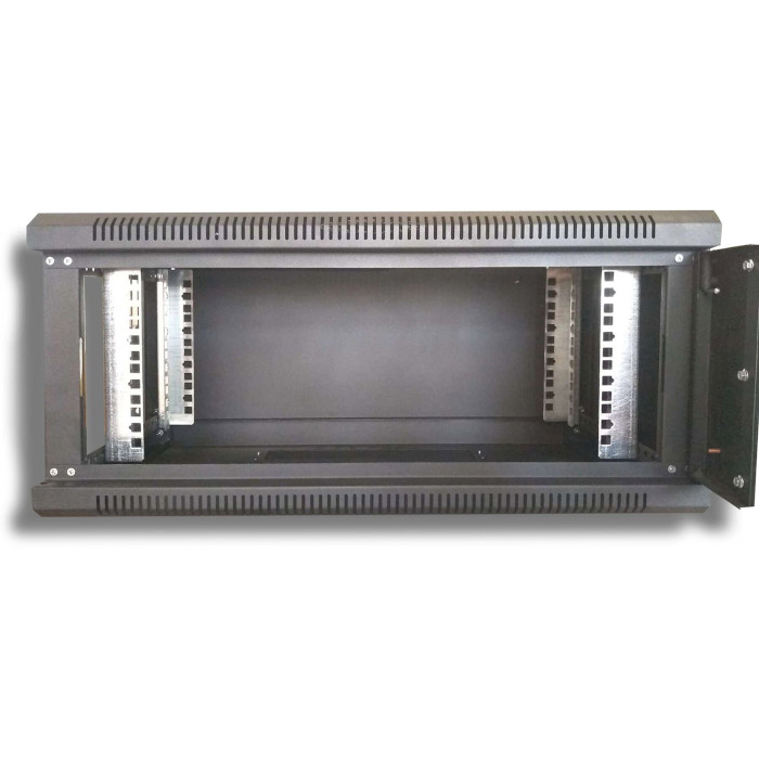 Настенный шкаф 19" HYPERNET WMNC-35-6U-Flat-Black (6U, 600x350мм, RAL9005)