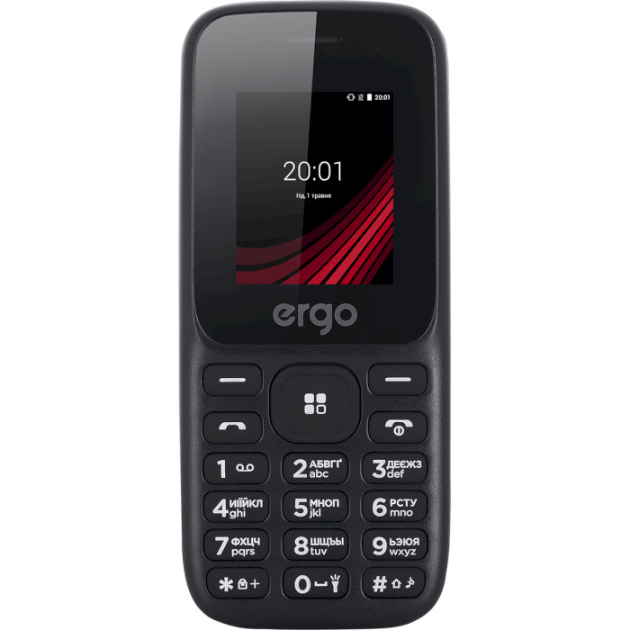 Мобільний телефон ERGO F187 Contact Black
