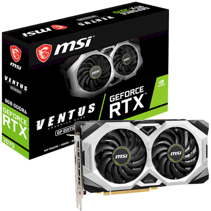 Видеокарта MSI GeForce RTX 2070 Ventus GP