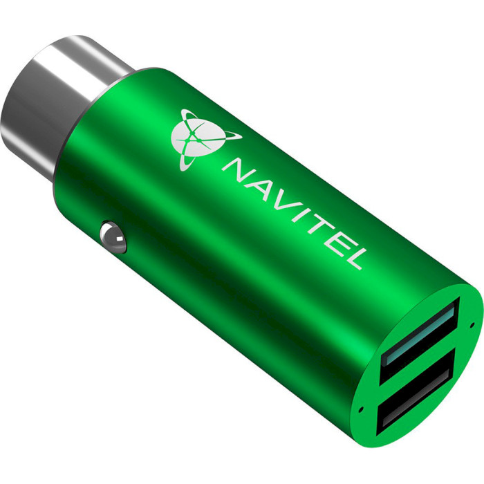 Автомобильное зарядное устройство NAVITEL Car Charger 2xUSB-A, QC3.0 Green (UC322)