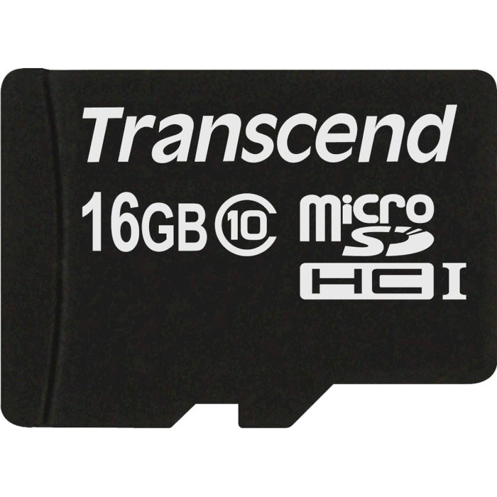 Карта памяти TRANSCEND microSDHC Premium 16GB Class 10 (TS16GUSDC10)