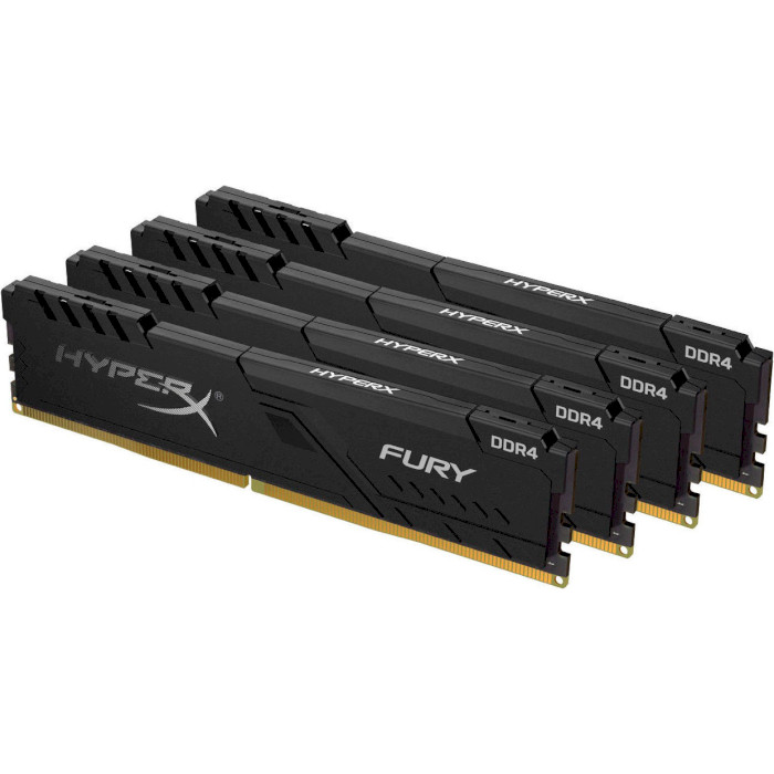 Модуль памяти HYPERX Fury Black DDR4 3000MHz 32GB Kit 4x8GB (HX430C15FB3K4/32)