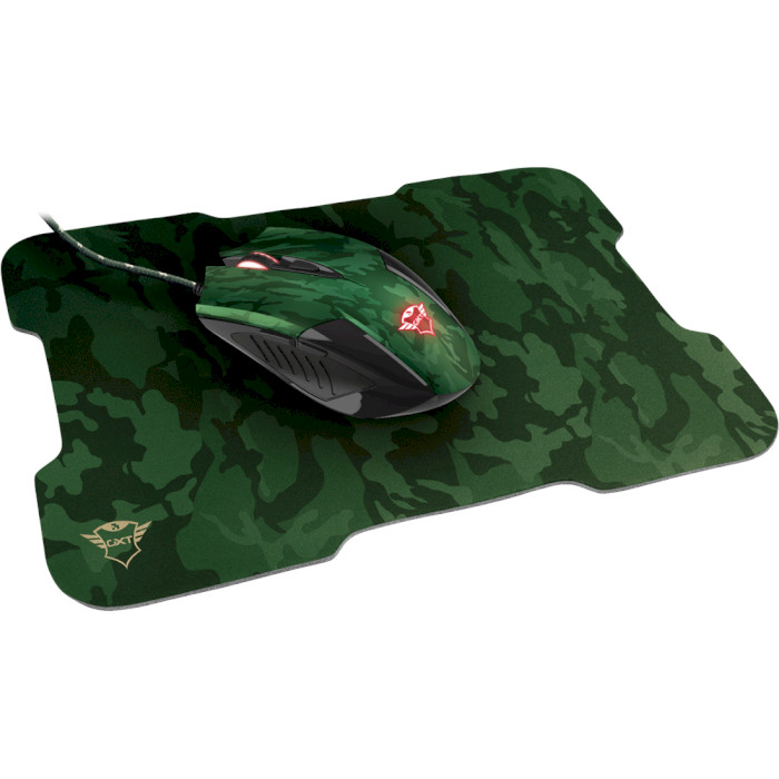 Миша ігрова TRUST Gaming GXT 781 Rixa Green Camo w/Mouse Pad (23611)