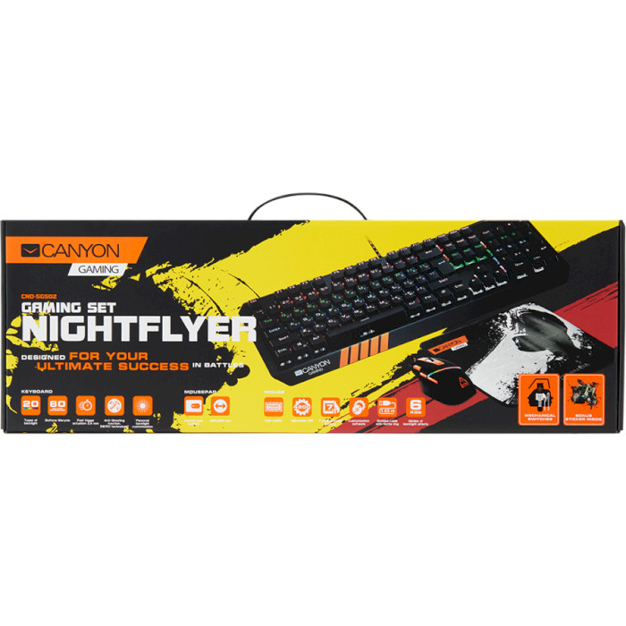 Комплект ігровий CANYON CND-SGS02-RU Nightflyer