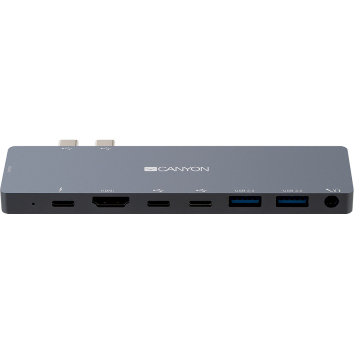 Порт-реплікатор CANYON DS-8 Thunderbolt 3 Docking Station 8-in-1 (CNS-TDS08DG)