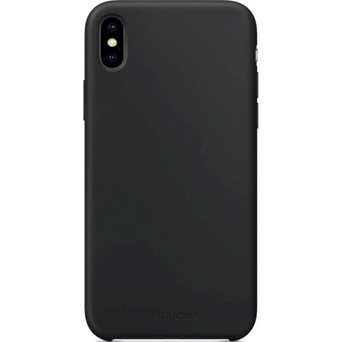 Чохол MAKE Silicone для iPhone XS Black (MCS-AIXSBK)