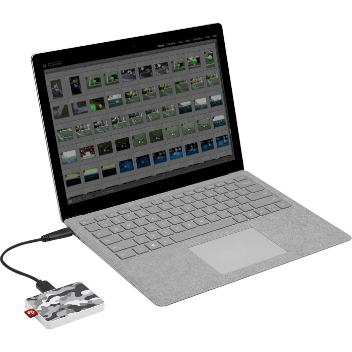 Портативный SSD диск SEAGATE One Touch 500GB USB3.0 Camo Gray (STJE500404)