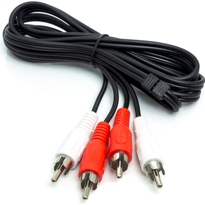 Кабель POWERPLANT Audio 2xRCA - 2xRCA 1м Black (CA912032)