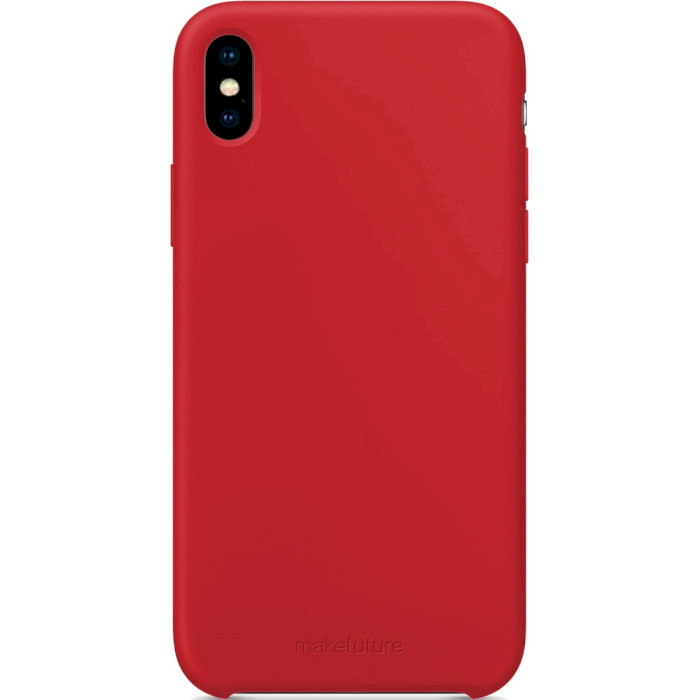 Чохол MAKE Silicone для iPhone XS Max Red (MCS-AIXSMRD)