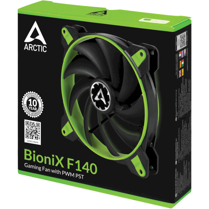 Вентилятор ARCTIC BioniX F140 Gaming PWM PST Green (ACFAN00084A)
