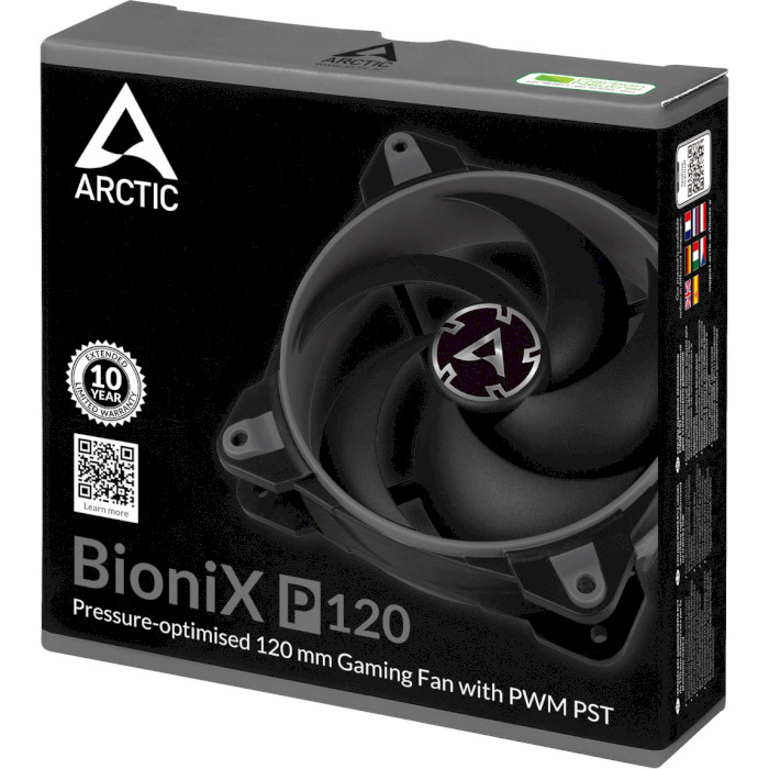 Вентилятор ARCTIC BioniX P120 Gaming PWM PST Gray (ACFAN00168A)