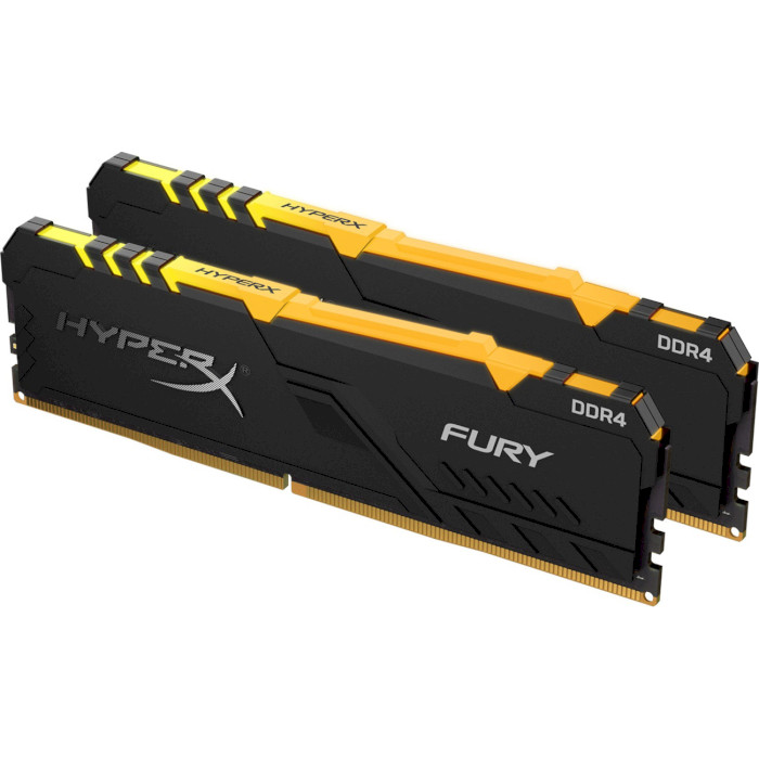 Модуль пам'яті HYPERX Fury RGB DDR4 2400MHz 16GB Kit 2x8GB (HX424C15FB3AK2/16)