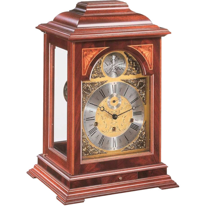Часы каминные HERMLE Cornell Mahogany