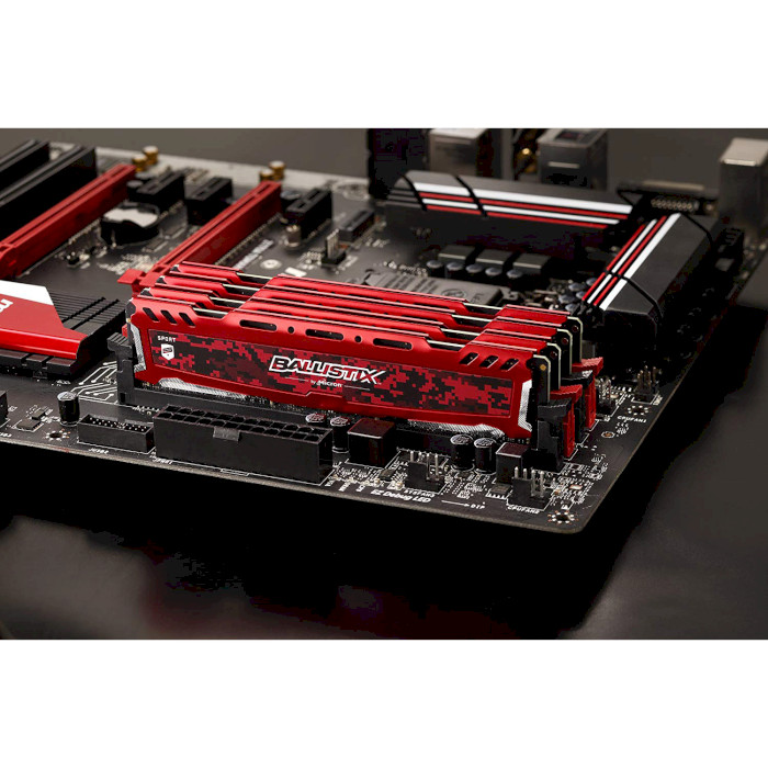 Модуль пам'яті CRUCIAL Ballistix Sport LT Red DDR4 3200MHz 32GB Kit 2x16GB (BLS2K16G4D32AESE)