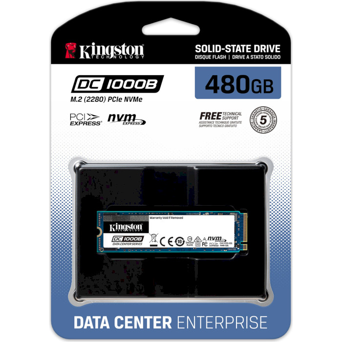 SSD диск KINGSTON DC1000B 480GB M.2 NVMe (SEDC1000BM8/480G)