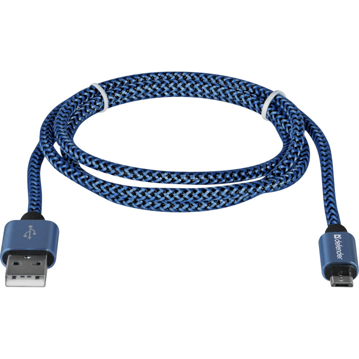 Кабель DEFENDER USB08-03T PRO USB2.0 AM/Micro-BM Blue 1м (87805)