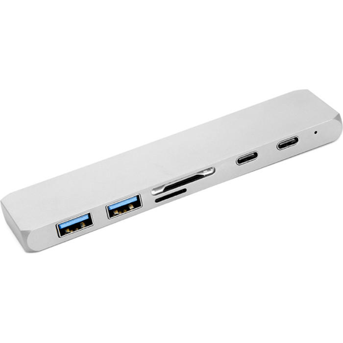 Порт-репликатор POWERPLANT USB-C to 1xHDMI, 2xUSB-C, 2xUSB3.0, SD/TF (CA911684)