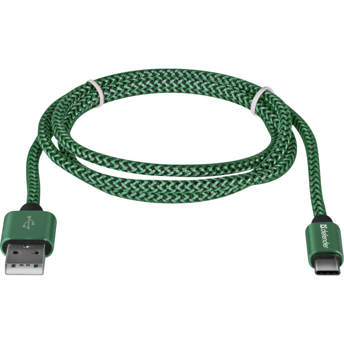 Кабель DEFENDER USB 2.0 AM to Type-C USB09-03T Pro 1м Green (87816)