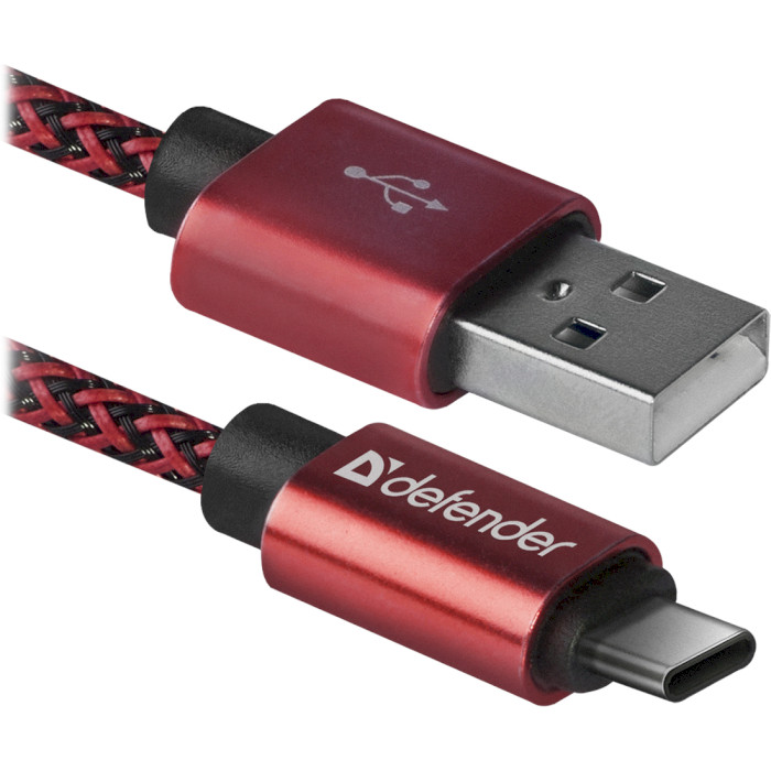 Кабель DEFENDER USB09-03T Pro Red 1м (87813)