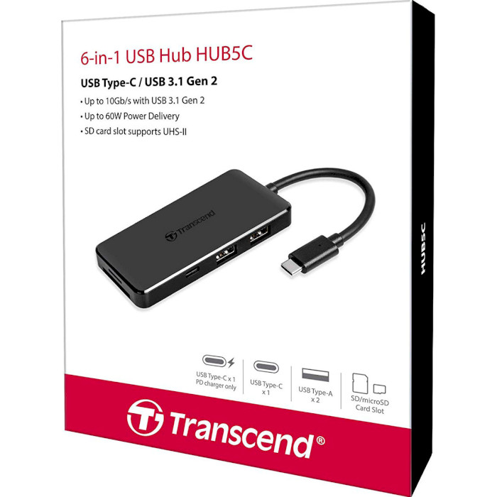 USB хаб TRANSCEND HUB5C