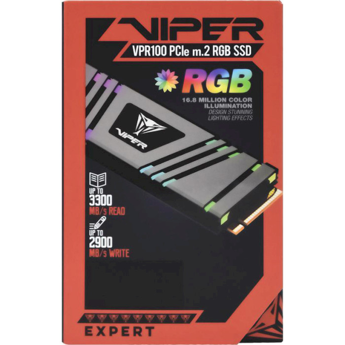 SSD диск PATRIOT Viper VPR100 RGB 1TB M.2 NVMe (VPR100-1TBM28H)