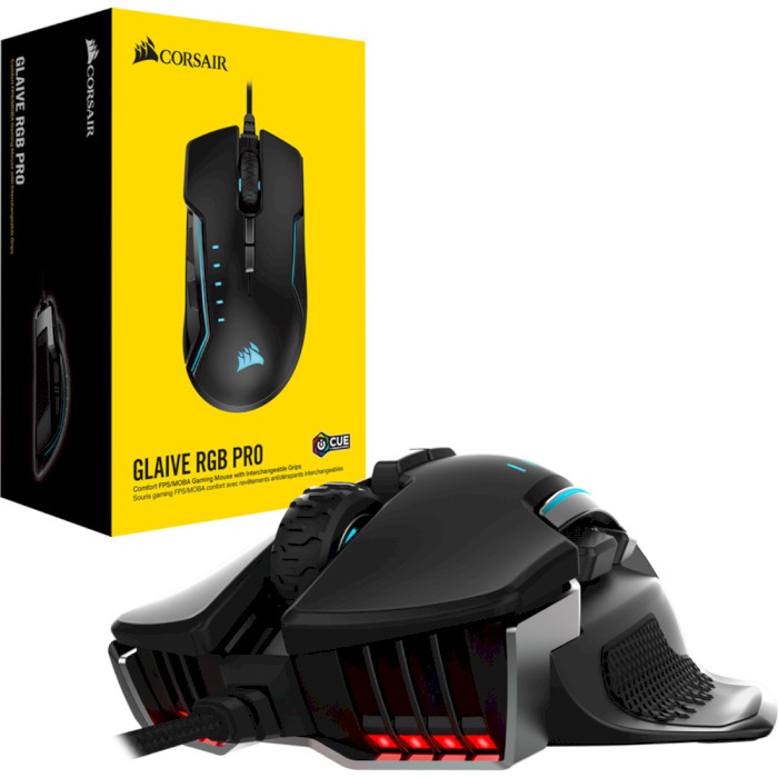 Мышь игровая CORSAIR Glaive RGB Pro Aluminium (CH-9302311-EU)