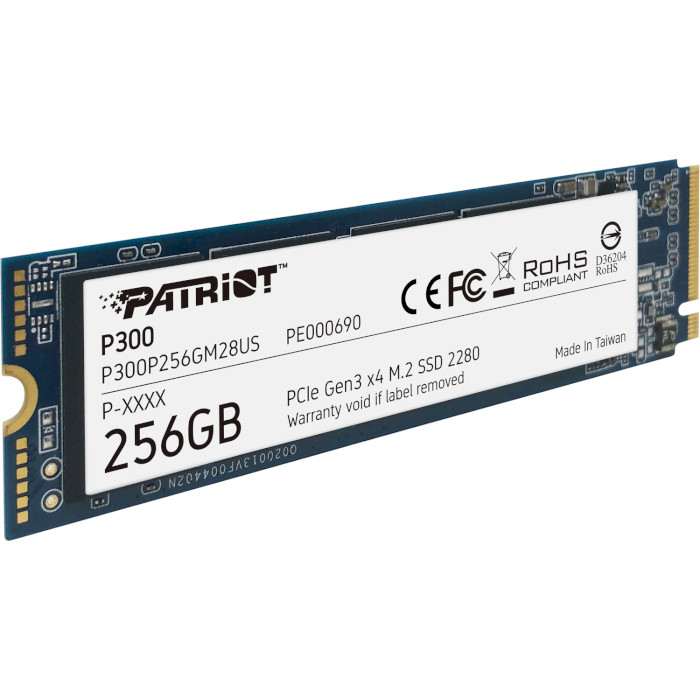 SSD диск PATRIOT P300 256GB M.2 NVMe (P300P256GM28US)
