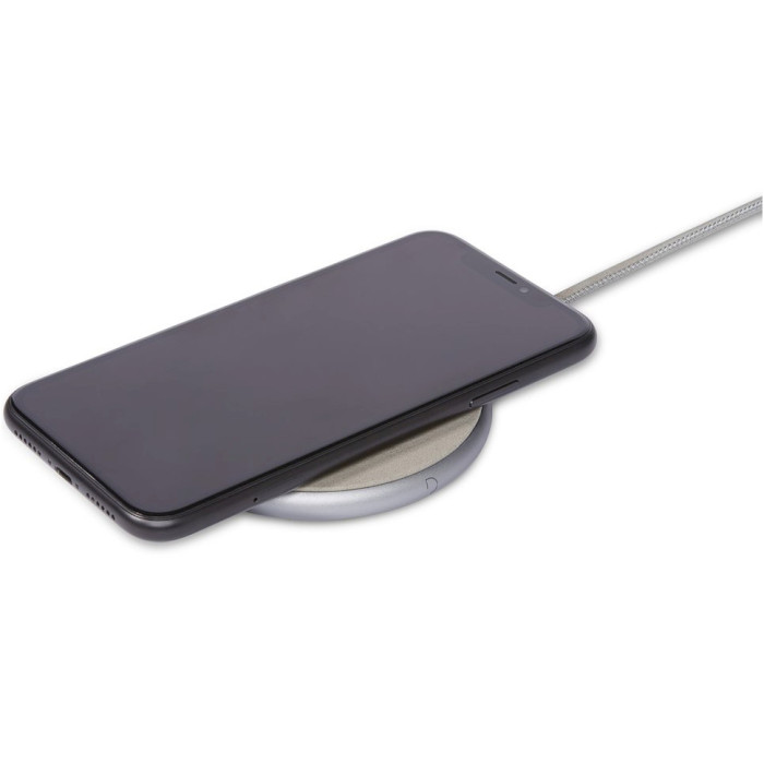 Бездротовий зарядний пристрій DECODED FastPad Gray/Silver (D9WC2SRGY)